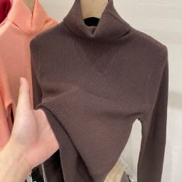 Classic Women's Turtleneck Sweaters Warm Pullover Basic Slim Korean Casual Fall Winter Elegant Knitted Tops All Match Jumper