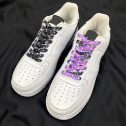 Stars Moon Shoelaces for Sneakers AF1 Gradient Classic Flat Shoelaces Rainbow Shoe Laces with Stars Cosmic Milky Print Strings