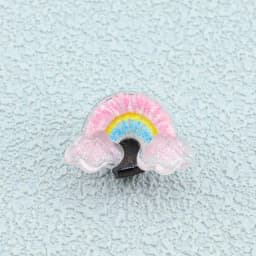 Shoelaces Decorative Clip Children's Bling Glitter Princess Ice Cream Rainbow Shoe Buckle Removable Shoe Charms Decorations 1PCS