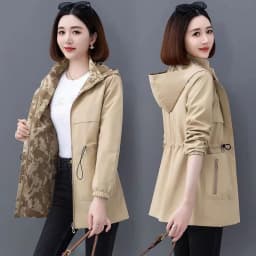 Spring Women's Jackets Causal Windbreaker 2024 New Two-Sided PiercingThin Basic Coat Lightweight Jacket Outwear Women Clothing