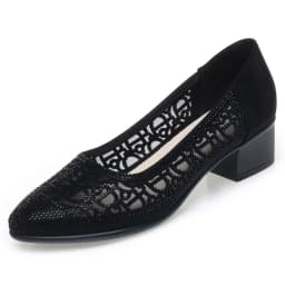 2024 New Summer Fashion Pumps Cut-outs Rhinestones Shoes Women Crystal Casual Round Head Thick Heel Soft Leather Sandals