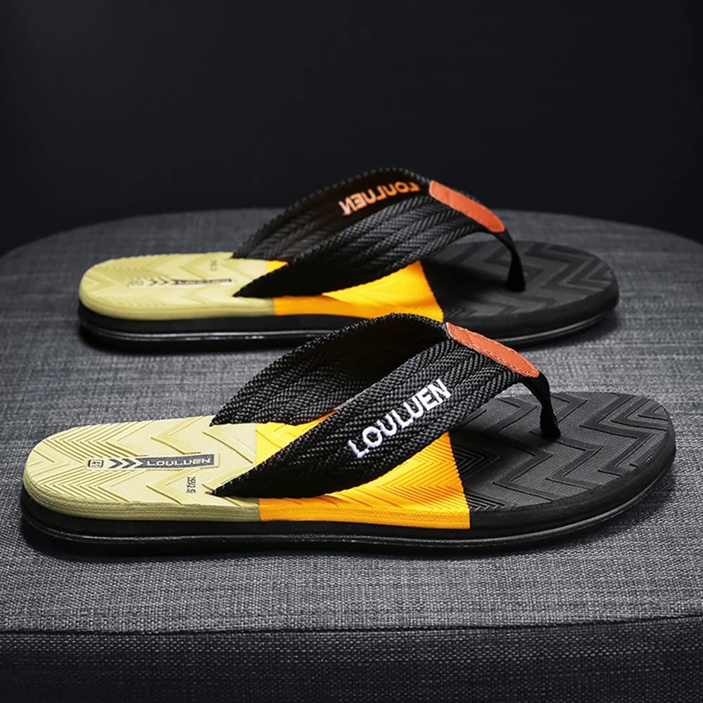 Men's Thongs Slippers For Summer Lightweight Non-Slip Beach Shoes For Men Male Youth
