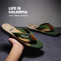 Men's Thongs Slippers For Summer Lightweight Non-Slip Beach Shoes For Men Male Youth