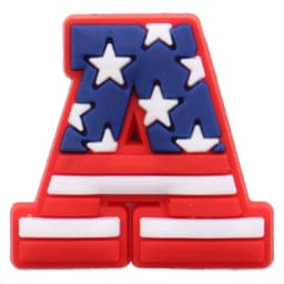 1pcs America USA Statue of Liberty Star Heart Hat Soccer PVC Shoe Charms Wristband Decoration Buckle Accessories Adult Gift