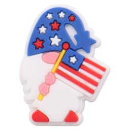 1pcs America USA Statue of Liberty Star Heart Hat Soccer PVC Shoe Charms Wristband Decoration Buckle Accessories Adult Gift