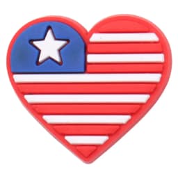 1pcs America USA Statue of Liberty Star Heart Hat Soccer PVC Shoe Charms Wristband Decoration Buckle Accessories Adult Gift