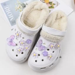 Colorful Daisies Flower Hole Shoes Charms Accessories For Shoe Buckle Cute 5-Petal Flower Shoe Flower DIY Shoes Decorations New