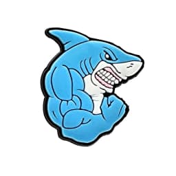 Strong Shark Shoe Charms for Crocs Accessories Sandals Men Clogs Pins Women Badges Boy Girls Jeans Kids Decorations Buckle Shoes
