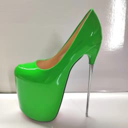 Spring Autumn 2024 Sexy Stilettos 19cm Thin High-Heeled Patent Leather Platforms Shoes Woman Evening Party Gold Red Pink Pumps