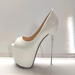 Spring Autumn 2024 Sexy Stilettos 19cm Thin High-Heeled Patent Leather Platforms Shoes Woman Evening Party Gold Red Pink Pumps