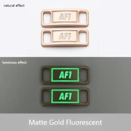 Luminous Shoelaces Buckle Glowing Metal Lock for Shoelace DIY Lace Shoe Footwear Decoration Sneaker Decorations Accessories