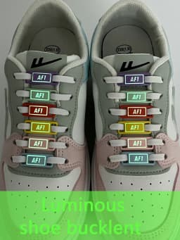 Luminous Shoelaces Buckle Glowing Metal Lock for Shoelace DIY Lace Shoe Footwear Decoration Sneaker Decorations Accessories