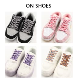 Flat Shoelaces for Sneakers Rainbow Shoelace Colorful Striped Shoe Laces for Woman Man Width 1CM Length 100/120/140/160CM 1 Pair