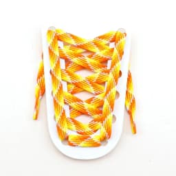 Flat Shoelaces for Sneakers Rainbow Shoelace Colorful Striped Shoe Laces for Woman Man Width 1CM Length 100/120/140/160CM 1 Pair