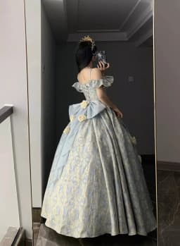 Blue Wedding Adult Formal Dress
