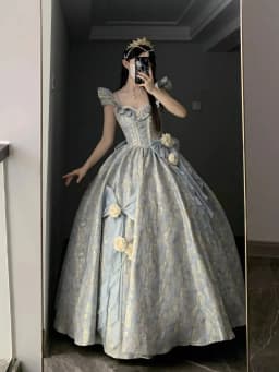 Blue Wedding Adult Formal Dress