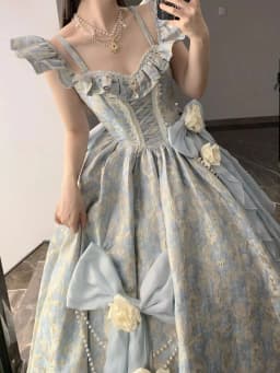 Blue Wedding Adult Formal Dress