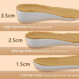 1 Pair Winter Warm Height Increase Insoles, Sports Shock Absorption Shoe Pads for Men & Women, Shoe Accessories