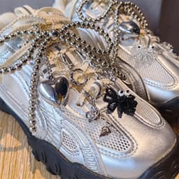 Fashion Silver Pearl Bow Pendant Gemstone Shoe Flower Buckle Girl Heart Premium Ballet Shoes Charms Decoration Accessories 1PCS