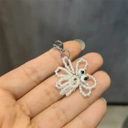 Fashion Silver Pearl Bow Pendant Gemstone Shoe Flower Buckle Girl Heart Premium Ballet Shoes Charms Decoration Accessories 1PCS