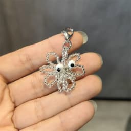 Fashion Silver Pearl Bow Pendant Gemstone Shoe Flower Buckle Girl Heart Premium Ballet Shoes Charms Decoration Accessories 1PCS