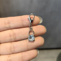 Fashion Silver Pearl Bow Pendant Gemstone Shoe Flower Buckle Girl Heart Premium Ballet Shoes Charms Decoration Accessories 1PCS