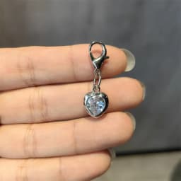 Fashion Silver Pearl Bow Pendant Gemstone Shoe Flower Buckle Girl Heart Premium Ballet Shoes Charms Decoration Accessories 1PCS
