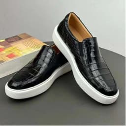 men leisure crocodile shoes