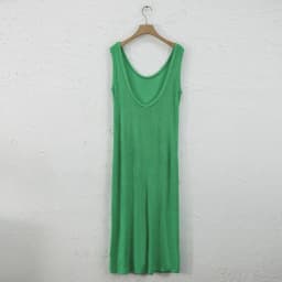 Orange Summer 100% Cotton Women Sleeveless Dress Green Long Dresses Chic Casual A-Line Beach Sundress