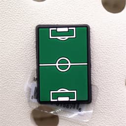 1pcs Original Football PVC Shoe Charms Accessories Make Play MVP Soccer Field Sandals Buckle Decorations Clog Pin Clips Designer