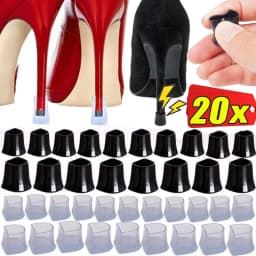2-20pcs Silicone Heel Protectors Stoppers Latin Stiletto Dancing Covers Antislip High Heeler Bridal Wedding Shoes Accessories