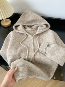 Korean Hooded Knitted Cardigan Women Autumn Winter New Fashion Casual Loose Lazy Style Sweater Female Streetwear Sweater Coats