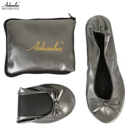 Aohaolee After Party Shoes Fashion Women Shoes Flats Portable Fold Up Bridal Prom Ballerinas Flat Shoes Roll Up Foldable Ballets