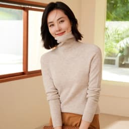 WinvyNee Women Clothing Merino Wool Sweater Casual Long Sleeve Tops Turtleneck Jumper Soft Warm Knitted Pullover Winter A1263006