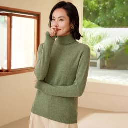 WinvyNee Women Clothing Merino Wool Sweater Casual Long Sleeve Tops Turtleneck Jumper Soft Warm Knitted Pullover Winter A1263006