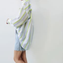 BirdTree,16MM 27.7% Real Silk Elegant Shirt, Women Striped Long Sleeve,OL Fashion Casual Blouses, 2026 Spring New T44985QM