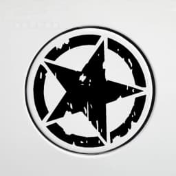 Broken Five-Pointed Stars Car Stickers War Damaged Reflective Decals For Motorcycle Helmets Fuel Tank Cap Trunk Bumper