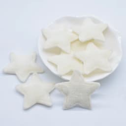 50Pcs/lot 38mm Padded Plush Furry Felt Star Applique for DIY Headwear Hair Clips Bow Accessories Handmade Baby Clothes Hat Decor