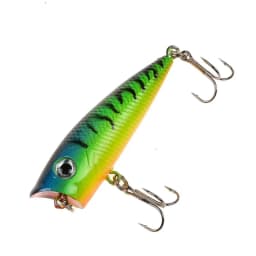 1pc Popper Fishing Lure 6cm/6.5g Hard Bait Artificial Topwater Bass Trout Pike Wobbler Fishing Tackle with 2 Treble Hooks