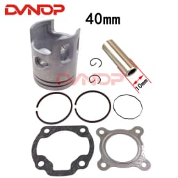 40mm piston & ring set (10mm pin) for Scooter Minarelli 1E40QMB JOG50 3KJ ZIP LS49 Hurricane F-act Matrix 50 Stels SKIF 50