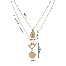 Summer New Style Simple Pendant Necklaces Jewelry Girl Silver Color Bohemia Alloy Necklace Chain For Women