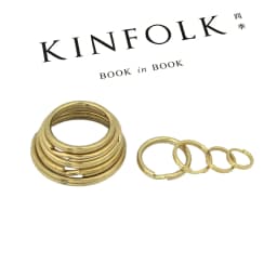 5pcs Solid Brass Split Rings Double Loop Keyring 10-35mm Keychain Keys Holder DIY Leather Craft Hardware