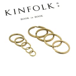 5pcs Solid Brass Split Rings Double Loop Keyring 10-35mm Keychain Keys Holder DIY Leather Craft Hardware