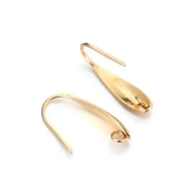 20pcs/lot(10pairs) Gold Stainless Steel DIY Earring Findings Clasps Hooks Jewelry Making Accessories Earwire