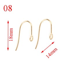 20pcs/lot(10pairs) Gold Stainless Steel DIY Earring Findings Clasps Hooks Jewelry Making Accessories Earwire