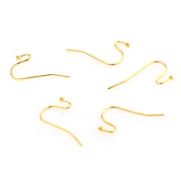 20pcs/lot(10pairs) Gold Stainless Steel DIY Earring Findings Clasps Hooks Jewelry Making Accessories Earwire