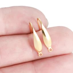 20pcs/lot(10pairs) Gold Stainless Steel DIY Earring Findings Clasps Hooks Jewelry Making Accessories Earwire