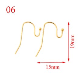 20pcs/lot(10pairs) Gold Stainless Steel DIY Earring Findings Clasps Hooks Jewelry Making Accessories Earwire