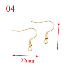 20pcs/lot(10pairs) Gold Stainless Steel DIY Earring Findings Clasps Hooks Jewelry Making Accessories Earwire