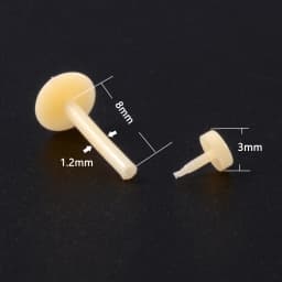 10PCS Flesh Color Bio Flexible PTFE Labret Retainer Rings Ear Tragus Helix Cartilage Earring Stud PTFE Basic Retainer Piercing